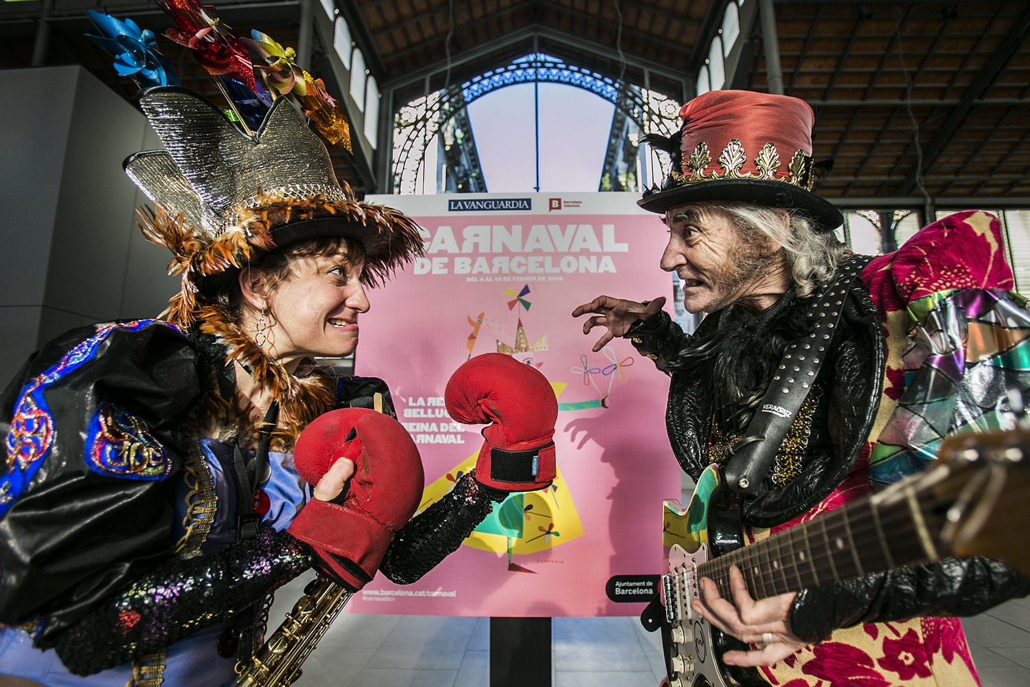 La Reina Belluga i el Rei Carnestoltes, Carnaval de Barcelona 2016, El Born CC 1.02.2016 Foto Pere Virgili